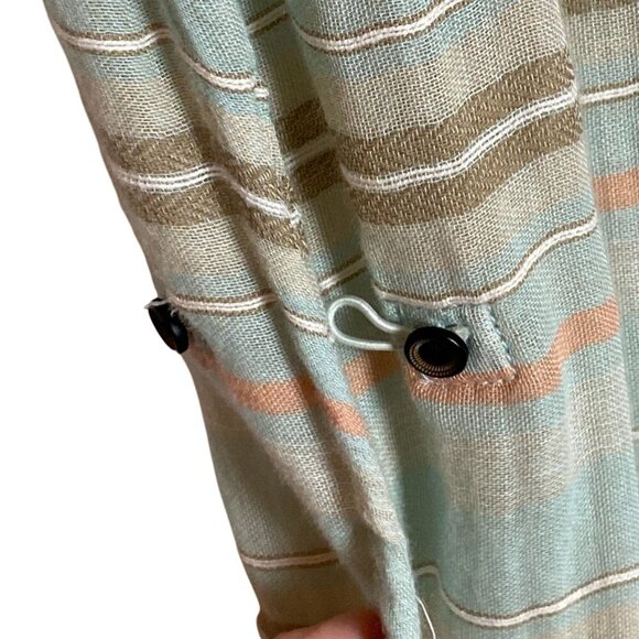 PrAna Buenos Dias Dress Iced Aqua Size L Fair Trade Sustainable Cotton Sleeveles - Picture 5 of 11